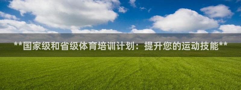 焦点娱乐是拉菲公司的吗：**国家级和省级体育培训计划