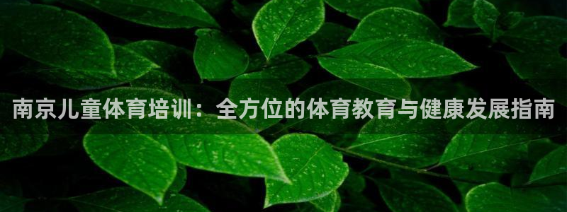 焦点娱乐官方网站下载：南京儿童体育培训：全方位的体育